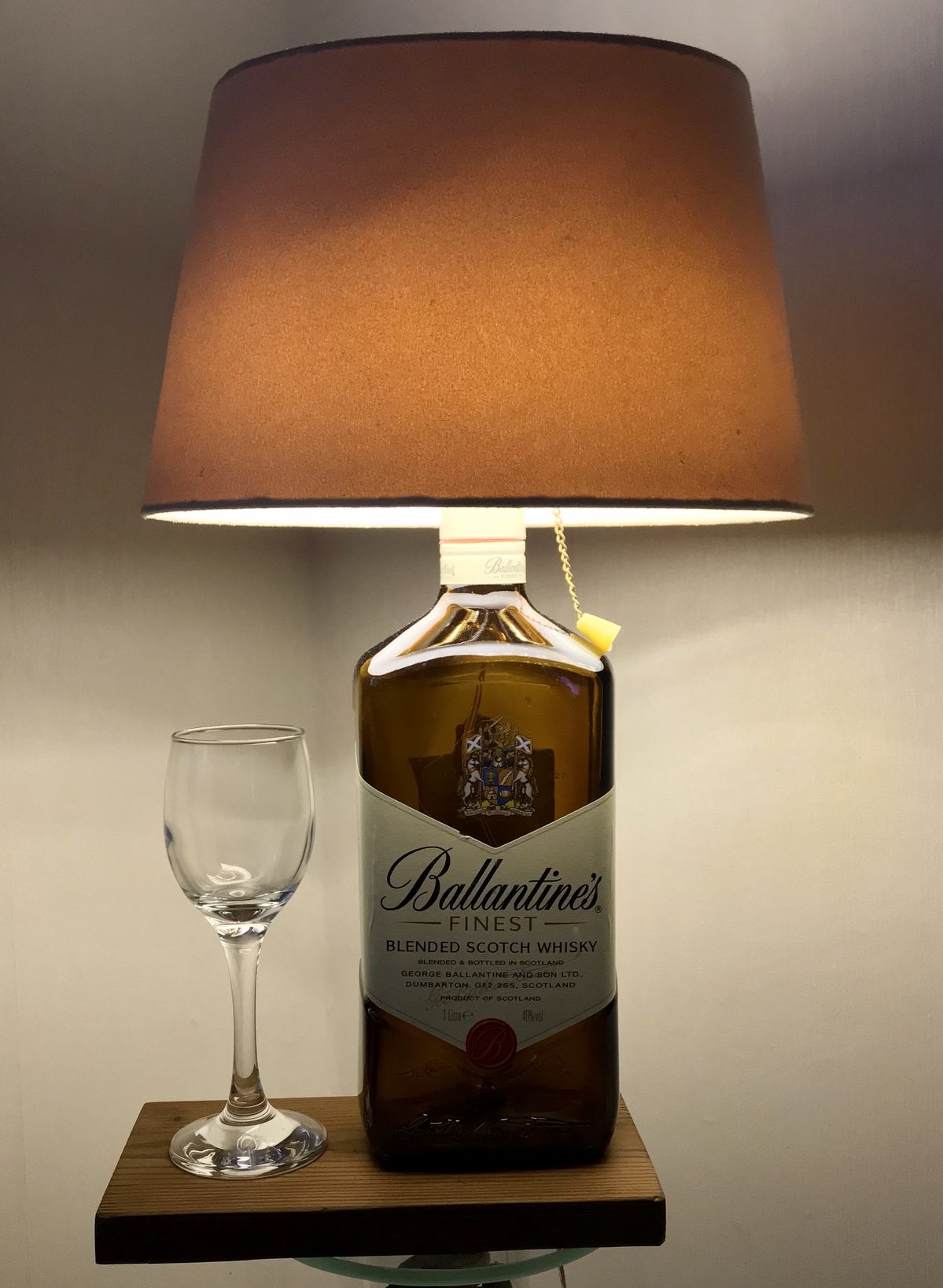 Rebello Ballantine's Bottle Table Lamp