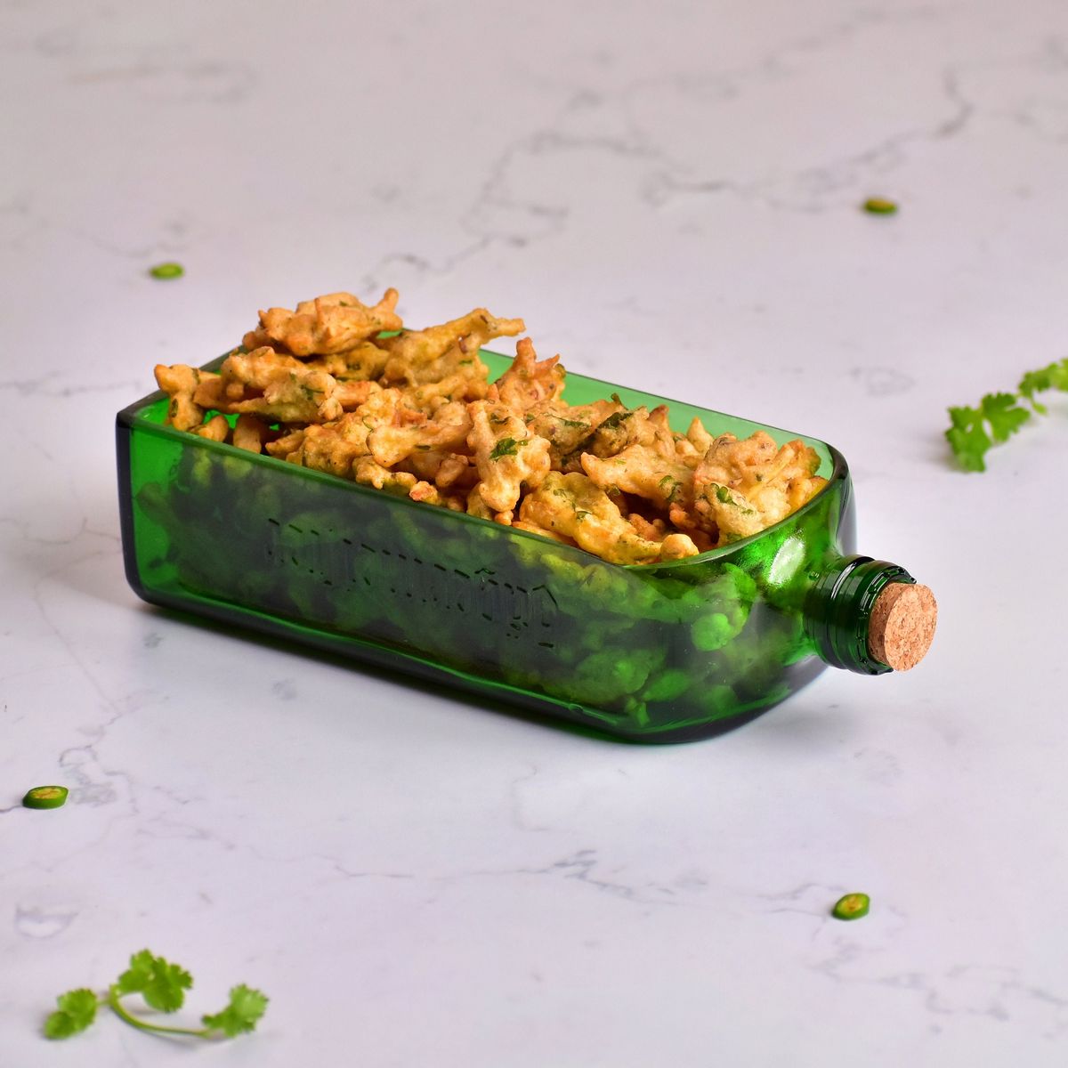 Jägermeister Upcycled Glass Platter – Handcrafted Bar Serveware